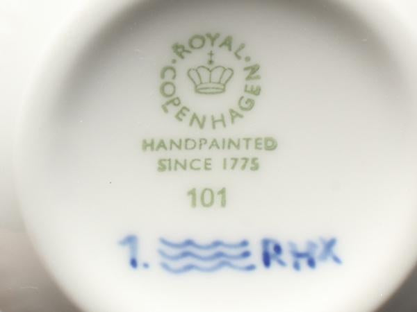 美品 ロイヤルコペンハーゲン マグカップ 2点セット ペア ブルーフルーテッド プレイン Royal Copenhagen