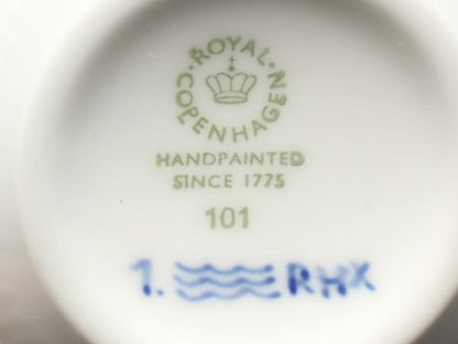 美品 ロイヤルコペンハーゲン マグカップ 2点セット ペア ブルーフルーテッド プレイン Royal Copenhagen