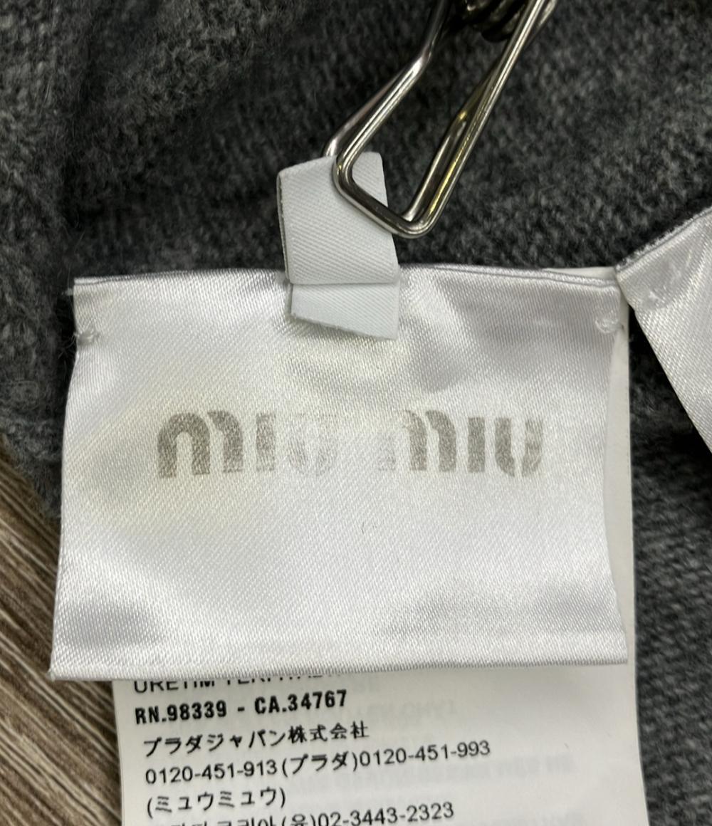訳あり MIUMIU 長袖ニットカーディガン RN.98339 CA.34767 レディース