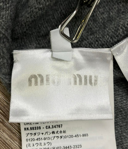 訳あり ミュウミュウ 長袖ニットカーディガン RN.98339 CA.34767 レディース SIZE 40 (S) MIUMIU