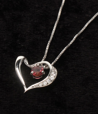 美品 A.UN jewelry ネックレス SV925 ハートモチーフ レディース アウンジュエリー