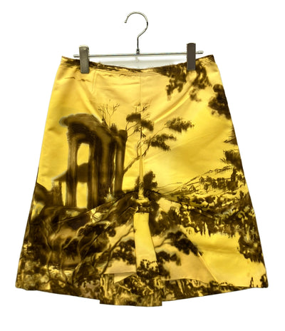 PRADA 膝丈スカート Landscape and Temple レディース SIZE 40 (M) プラダ