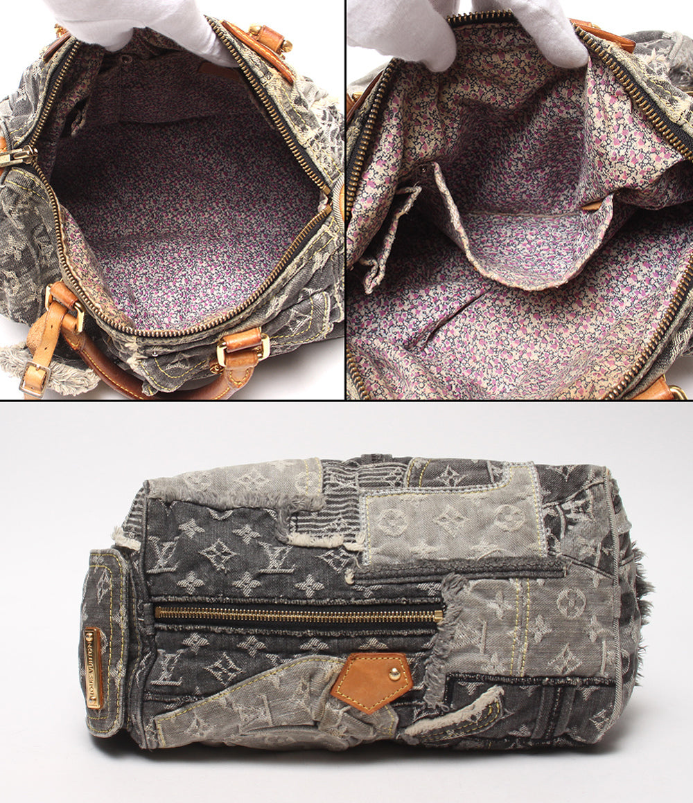 LOUIS VUITTON ハンドバッグ モノグラム デニム パッチワーク スピーディ30 M95381 レディース ルイ・ヴィトン