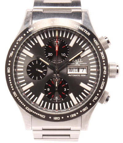 BALL WATCH 腕時計 クロノグラフ デイデイト ストークマン ストームチェイサーII 自動巻き グレー CM2092C-S1J-GY メンズ ボール
