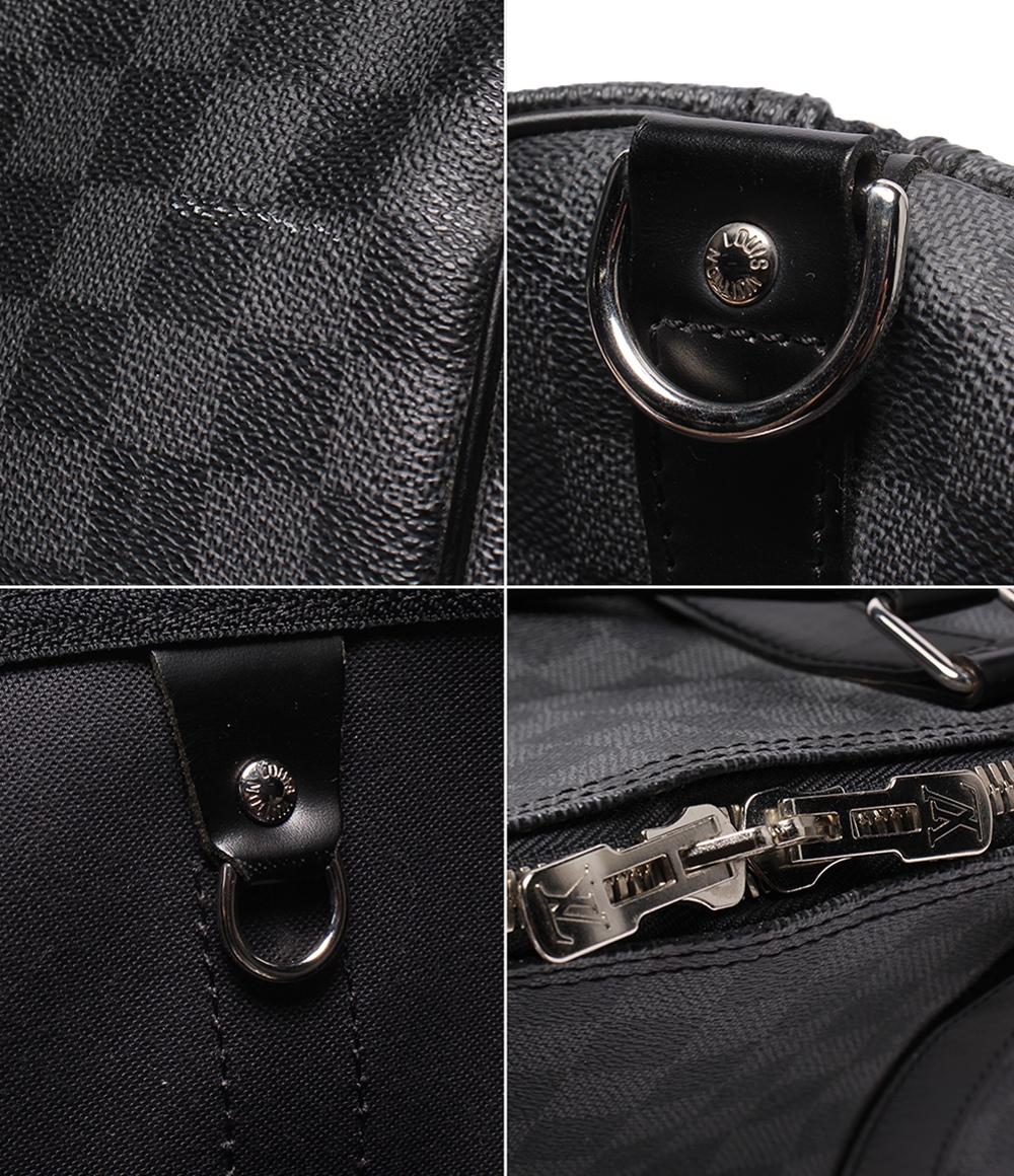 LOUIS VUITTON 2wayボストンバッグ ショルダーバッグ 斜め掛け キーポル バンドリエール55 ダミエ グラフィット N41413 メンズ レディース