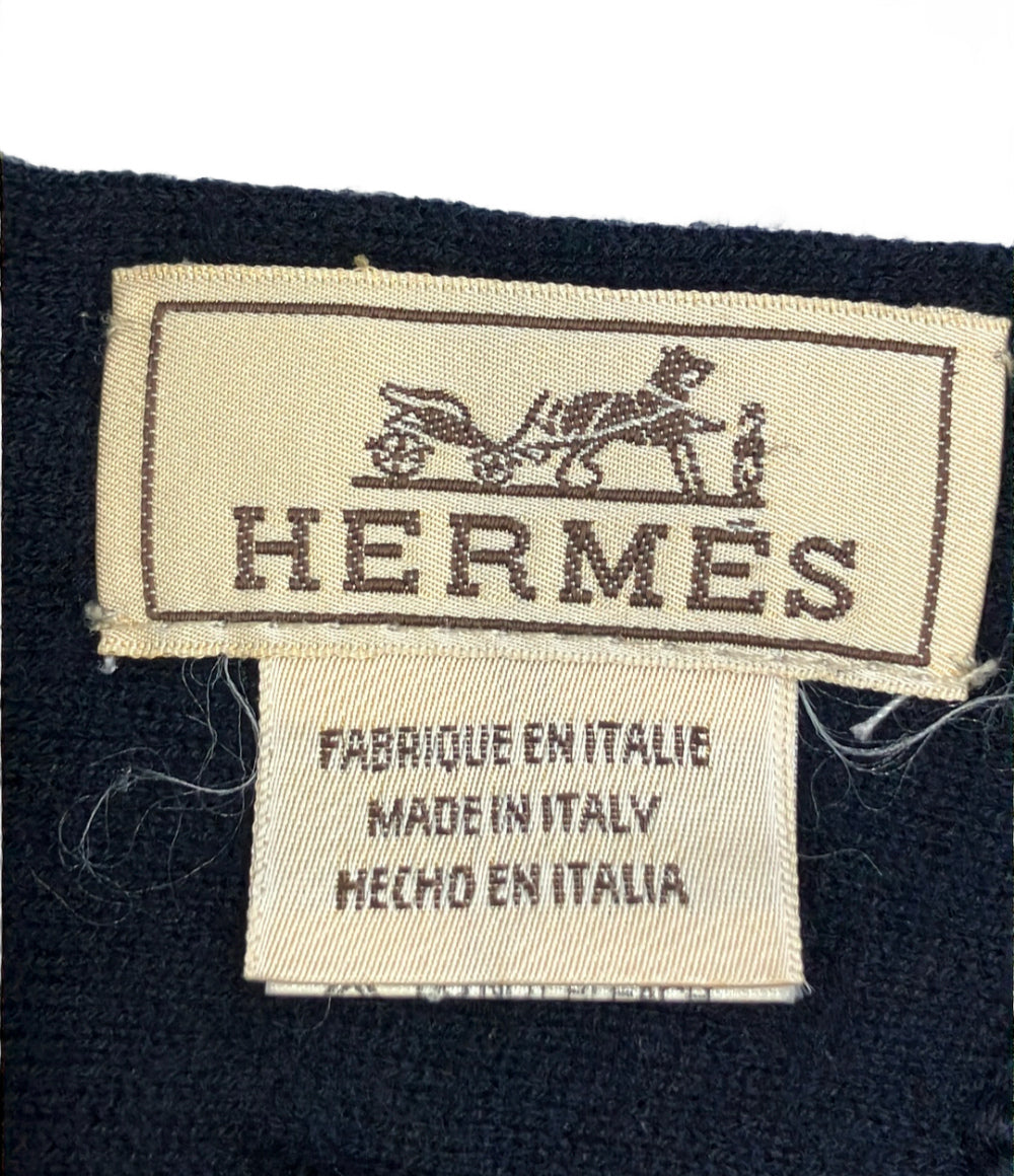 HERMES マフラー カシミヤ100% メンズ レディース エルメス