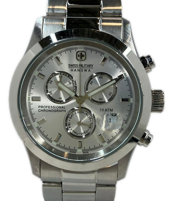 SWISS MILITARY 腕時計 クオーツ シルバー 6-5115 メンズ スイス