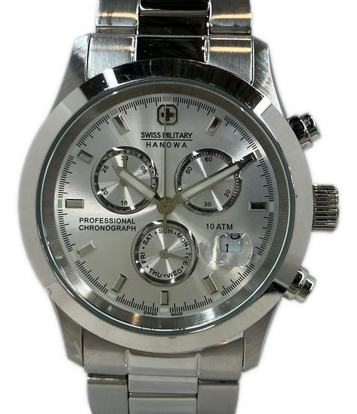 SWISS MILITARY 腕時計 クオーツ シルバー 6-5115 メンズ スイス