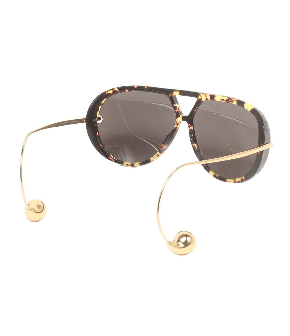美品 BOTTEGA VENETA サングラス アイウェア 63□12 アビエーター BV1273S レディース ボッテガ・ヴェネタ