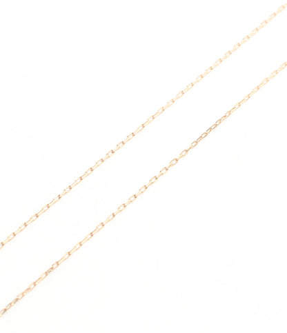 美品 4℃ ネックレス K10 アクアマリン ダイヤ レディース ヨンドシー