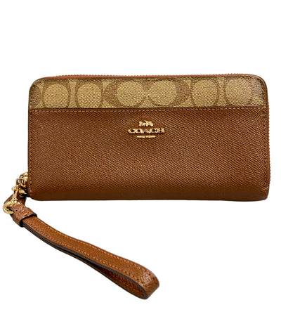 COACH ラウンドファスナー長財布 シグネチャー F76971 レディース コーチ