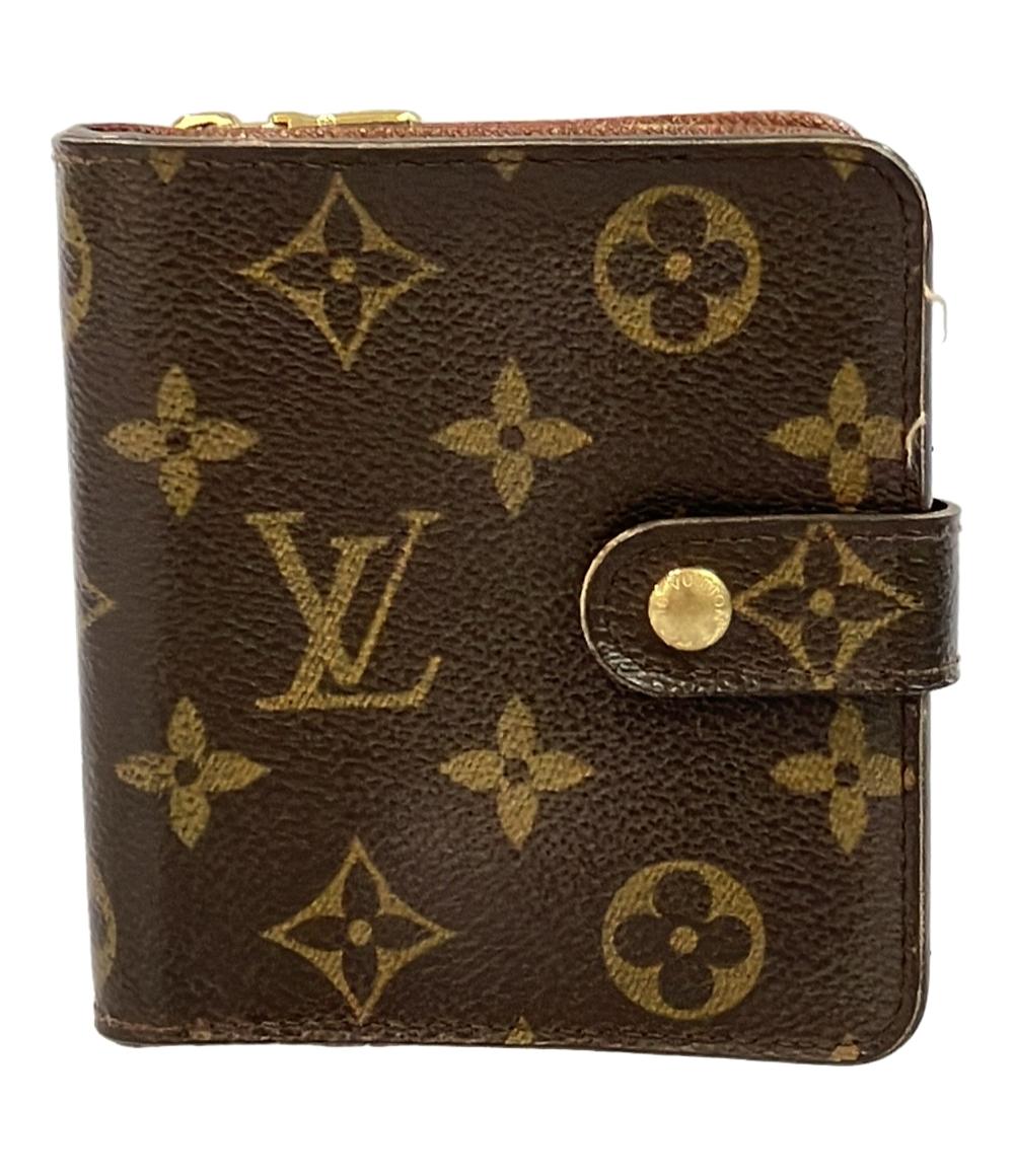 ルイ・ヴィトン 二つ折り財布 コンパクトジップ モノグラム M61667 レディース LOUIS VUITTON