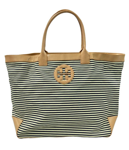 トリーバーチ ボーダー柄キャンバストートバッグ レディース Tory Burch