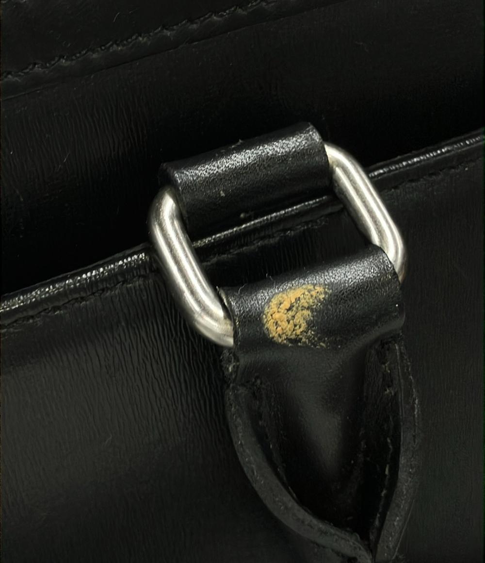 ★匿名配送★LANVIN 黒レザー 2wayビジネスバッグ 鍵付き LANVIN COLLECTION 最大51% 5/3限定 ランバン コレクション ビジネス