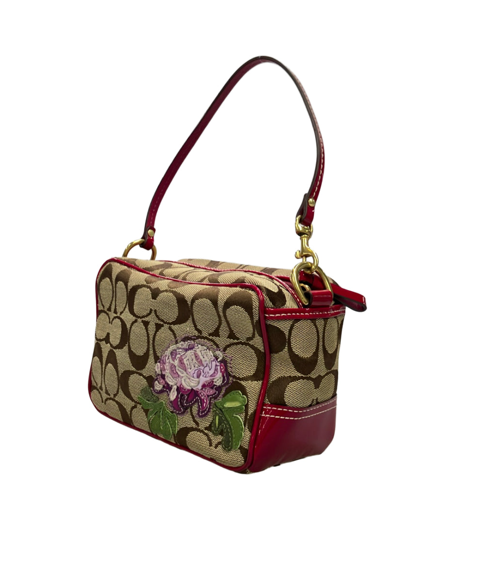 COACH ポーチ ハンドバッグ 花 フラワー シグネチャー 40944 レディース コーチ