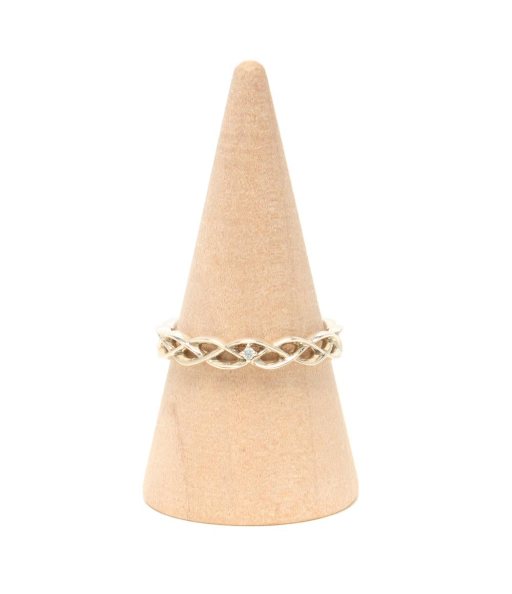 リング 指輪 SV オーシャンドロップダイヤモンド 0.01ct Summer Pockets Key25周年 鳴瀬しろは エンゲージリング レディース SIZE 15号