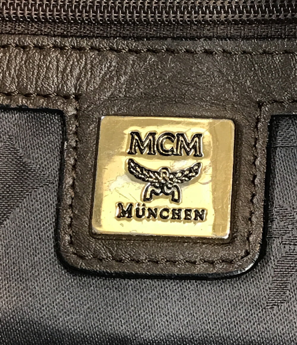 エムシーエム  ショルダーバッグ 斜め掛け 巾着 ロゴ      レディース   MCM