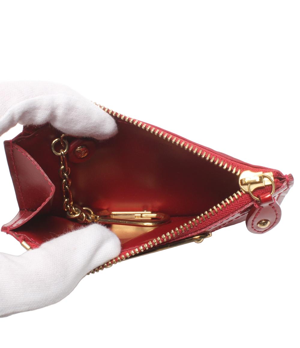 LOUIS VUITTON コインケース カラビナ付き ポシェット クレ ヴェルニ M93559 レディース ルイ・ヴィトン