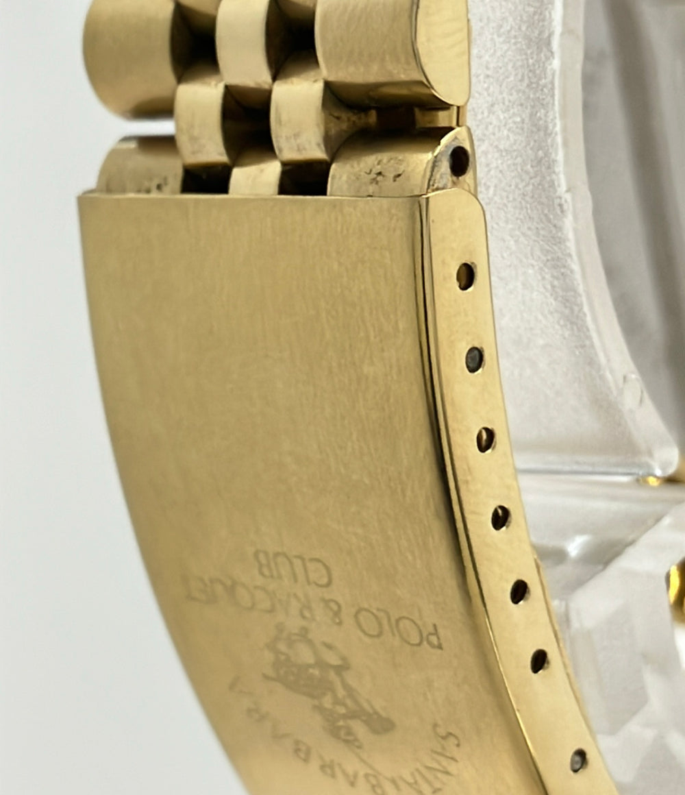 Santa Barbara Polo & Racquet Club 腕時計 クオーツ ホワイト S107M メンズ