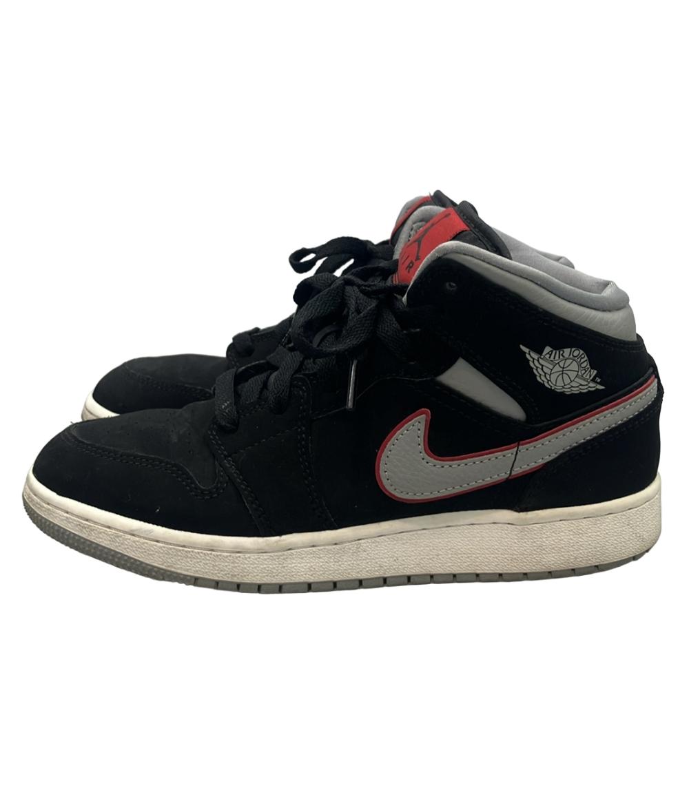 NIKE ミドルカットスニーカー エア ジョーダン 1 MID 554725-060 レディース SIZE 23.5 (M) ナイキ