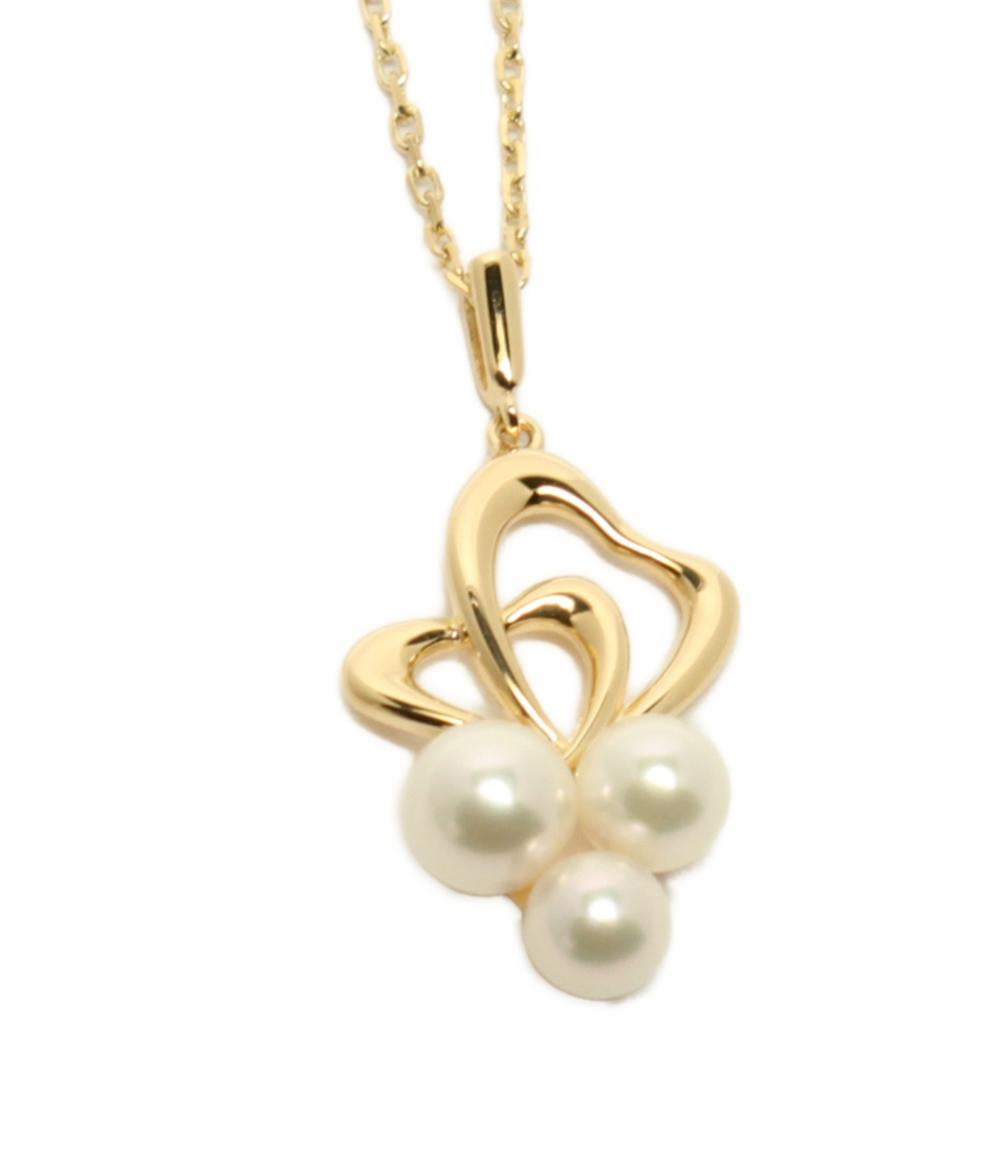 美品 ミキモト ネックレス K18 パール レディース MIKIMOTO
