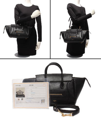 CELINE 2wayショルダーバッグ ハンドバッグ 斜め掛け リトルラゲージ レディース セリーヌ