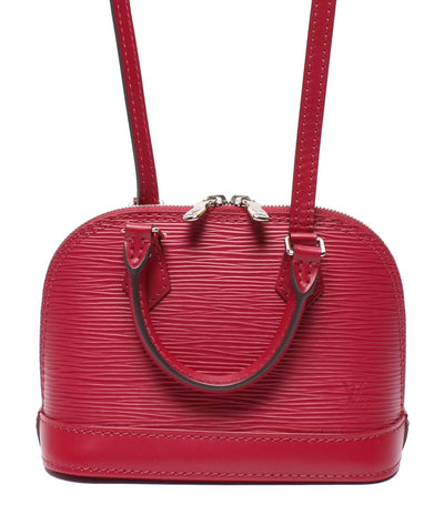 美品 LOUIS VUITTON 2way ショルダーバッグ ハンドバッグ 斜め掛け ナノアルマ エピ M50631 ルイ・ヴィトン