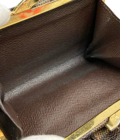 LOUIS VUITTON 二つ折り財布 ポルトモネ ビエ ヴィエノワ ダミエ エベヌ N61663 レディース ルイ・ヴィトン