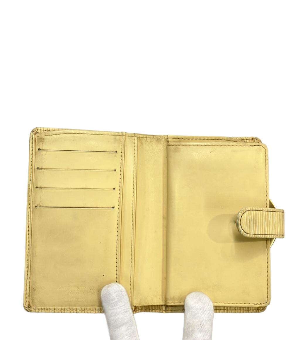 ルイ・ヴィトン 二つ折り財布 ポルトモネビエ ヴィエノワ エピ M63249 レディース LOUIS VUITTON