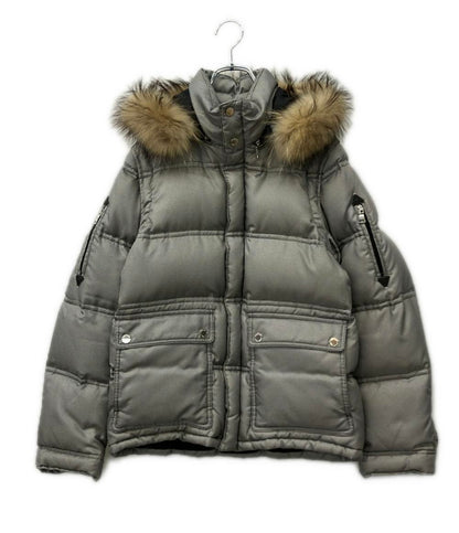 BURBERRY BLACK LABEL ダウンジャケット 千鳥格子 2WAY ジップ スナップボタン BMP26-325-06 メンズ SIZE S バーバリーブラックレーベル