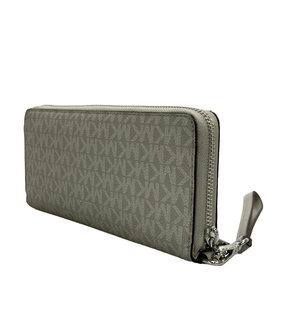 美品 MICHAEL KORS ラウンドファスナー長財布 MKシグネチャー
