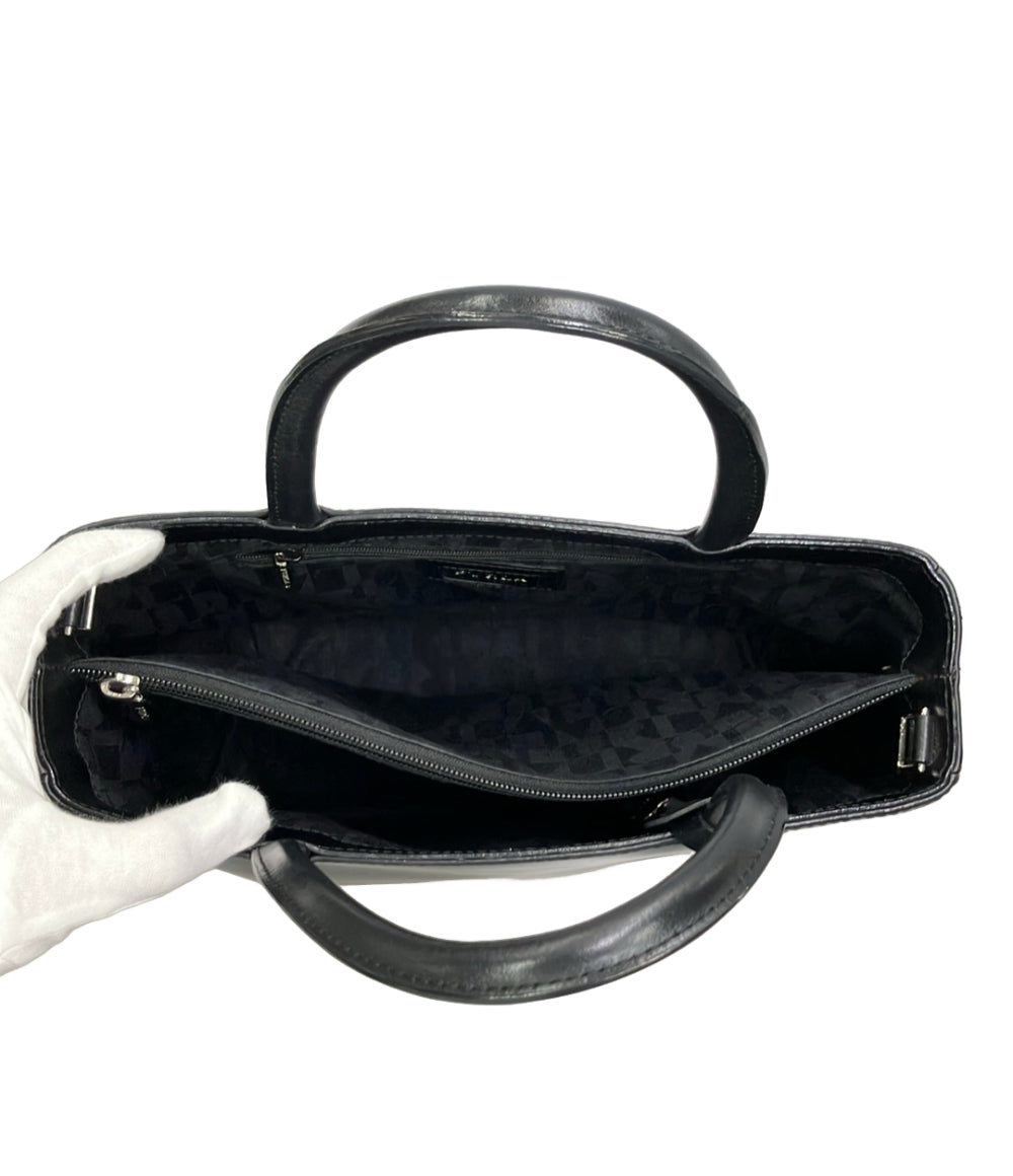 FURLA 黒　レザー ハンドバッグ　ショルダーバッグ　ダブルハンドル　保存袋付 Furla ハンドバッグ ショルダーバッグ 2WAY レザー レディース フルラ
