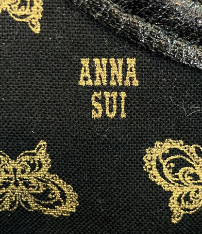 ANNA SUI トートバッグ 肩掛け ストライプ柄 バタフライ レディース アナスイ