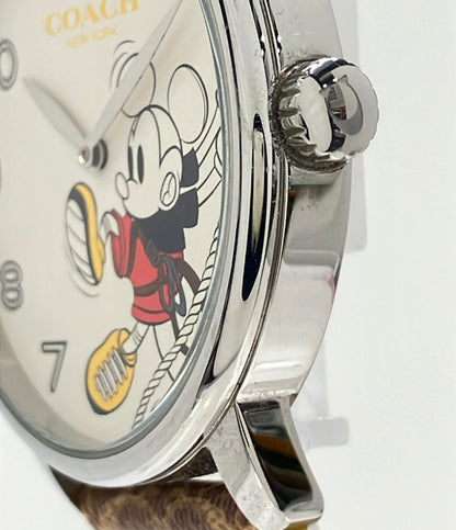 COACH Disney 腕時計 ミッキーマウス クオーツ CA113.4.14.1397 メンズ コーチ ディズニー