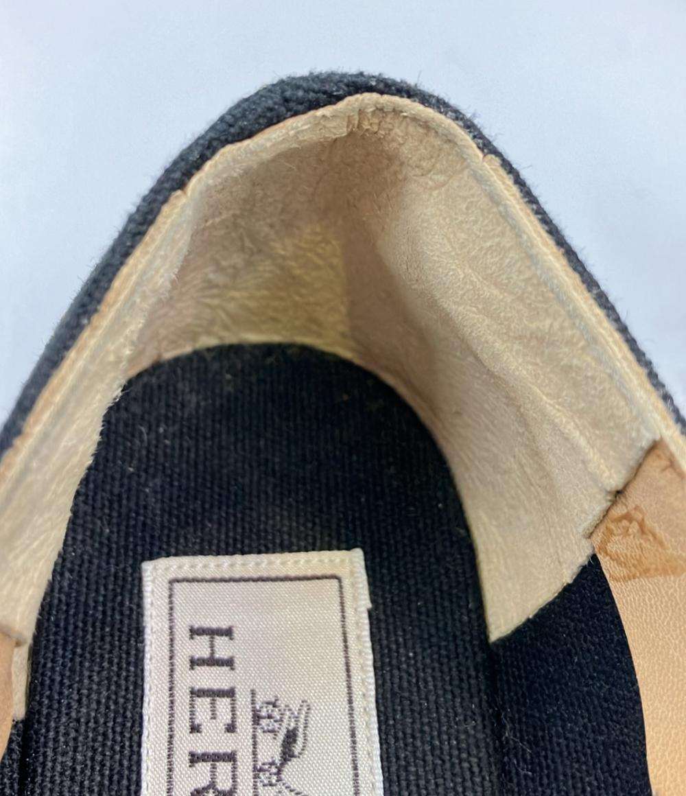 HERMES フラットシューズ アンクルストラップ エスパドリーユ レディース SIZE 37 (24cm) エルメス