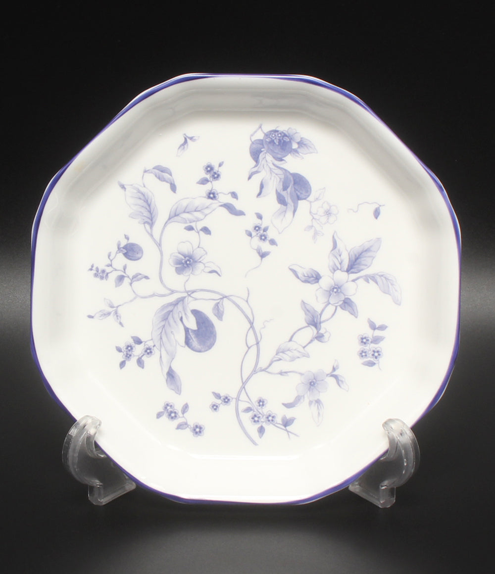 美品 WEDGWOOD オクタゴナルディッシュ 皿 17cm ブループラム ウェッジウッド