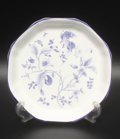 美品 WEDGWOOD オクタゴナルディッシュ 皿 17cm ブループラム ウェッジウッド