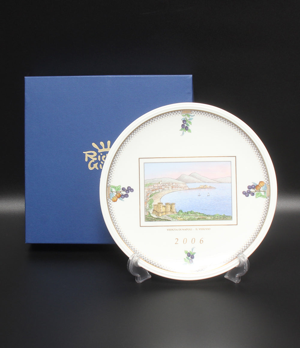 美品 Richard Ginori イヤープレート 飾り皿 21cm 2006 リチャードジノリ
