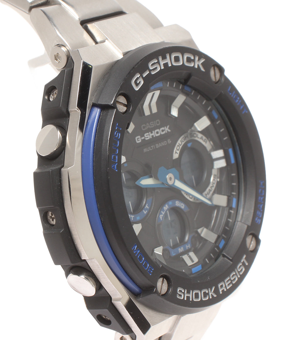 CASIO 腕時計 Gスチール G-STEEL 電波ソーラー G-SHOCK ソーラー ブラック GST-W100D メンズ カシオ
