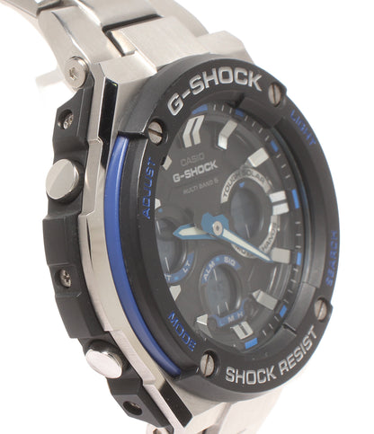 CASIO 腕時計 Gスチール G-STEEL 電波ソーラー G-SHOCK ソーラー ブラック GST-W100D メンズ カシオ