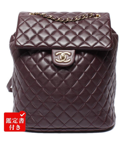 シャネル リュックサック バックパック ゴールド金具 マトラッセ ラムスキン レディース CHANEL