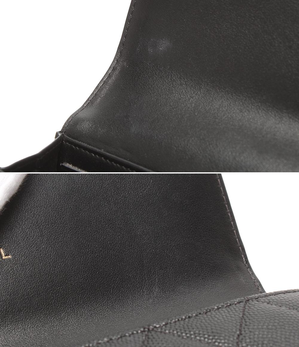 CHANEL 長財布 ゴールド金具 CCフィグリー キャビアスキン A84448 レディース シャネル