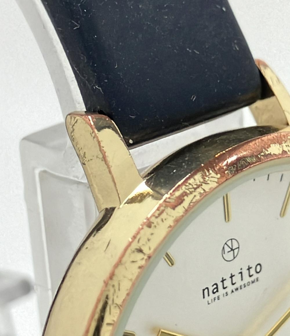 ③-168  602　腕時計 nattito クオーツ シルバー y レディース nattito