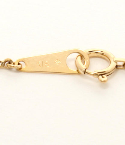 美品 ネックレス K18 ルビー 0.28ct ダイヤ 0.14ct レディース