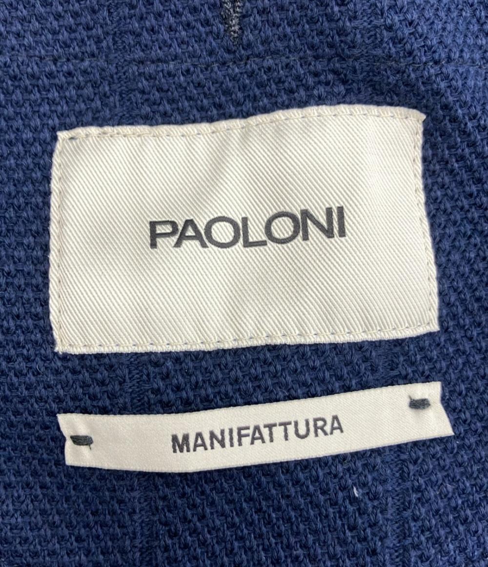 パオローニ テーラードジャケット コットンニットダブルプレスト メンズ SIZE 52 (XL) PAOLONI