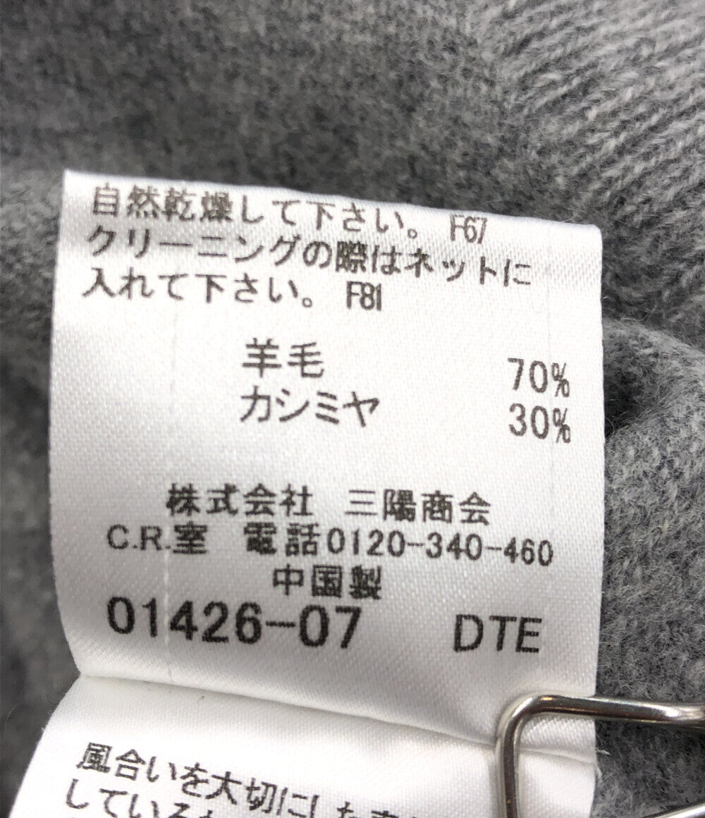 バーバリーブラックレーベル  カシミヤ混 長袖Vネックニット      レディース SIZE 3 (L) BURBERRY BLACK LABEL