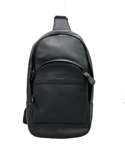 美品 COACH ボディバッグ レザー F49312 メンズ コーチ