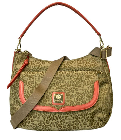 美品 クリスチャンオリビエ 2wayハンドバッグ ショルダーバッグ ヒョウ柄 レディース CHRISTIAN OLIVIER