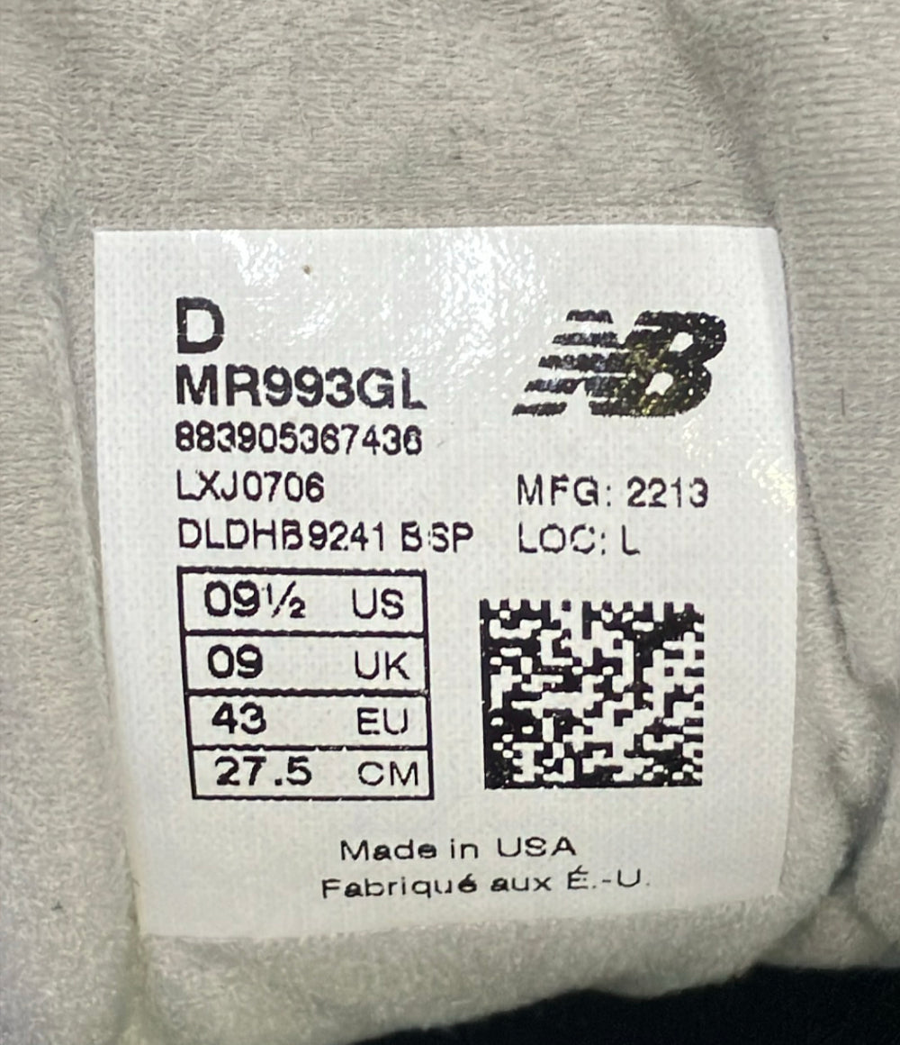 NEW BALANCE ローカットスニーカー MR993GL メンズ SIZE 27.5 ニューバランス