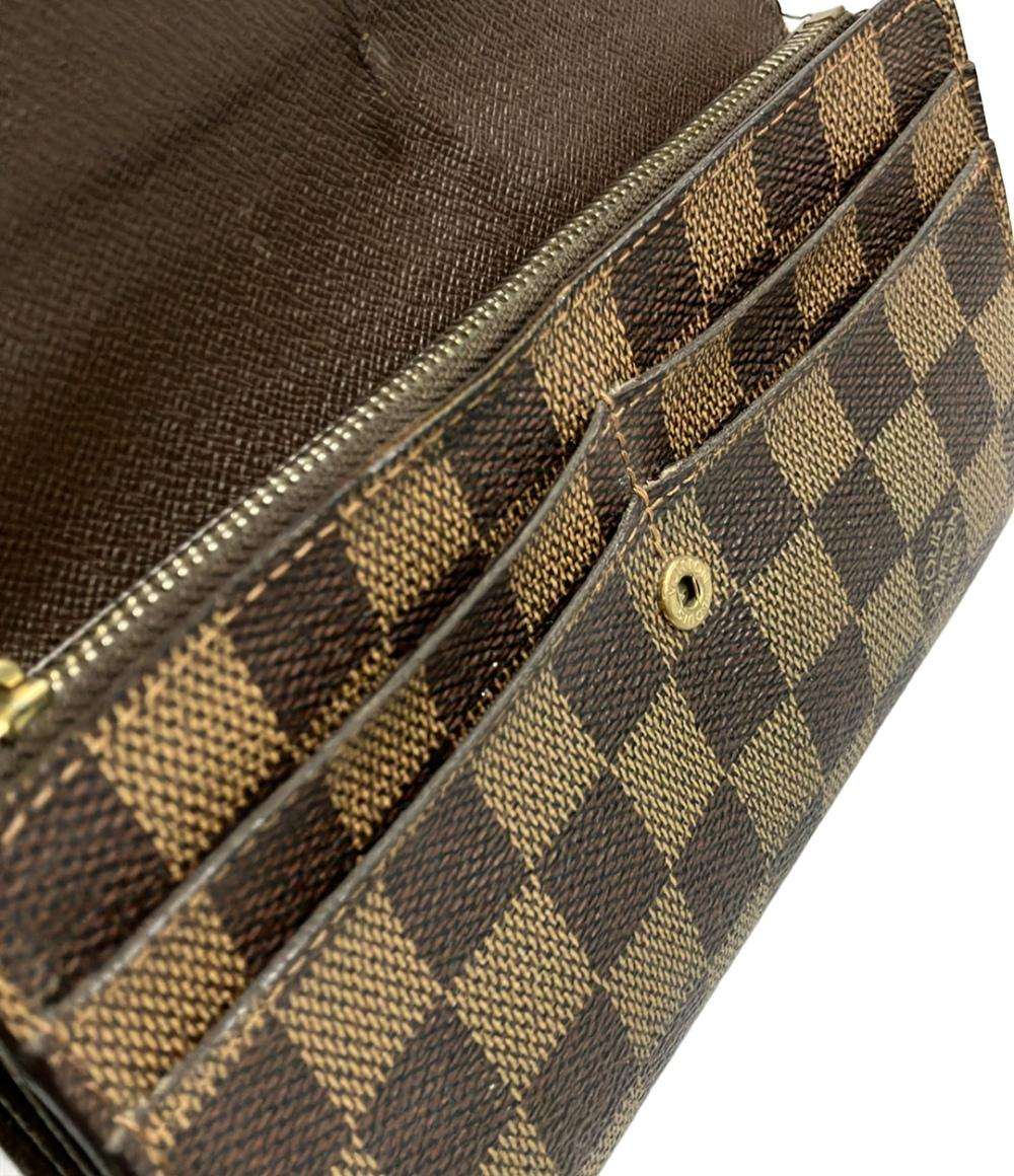 LOUIS VUITTON 長財布 ポルトフォイユ サラ ダミエ エベヌ N61734 メンズ レディース ルイ・ヴィトン